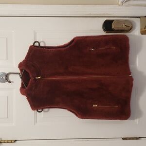 J.Crew Sherpa Fleece Faux Fur Vest